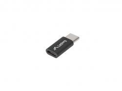 Кабел/адаптер Lanberg adapter USB type-c (m) -- micro-b (f) 2.0, black