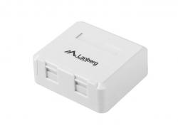 Розетка Lanberg empty surface-mount box for keystone 2-port