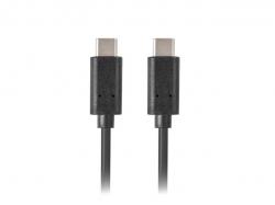 Кабел/адаптер Lanberg USB-C M-M 2.0 cable 0.5m, black