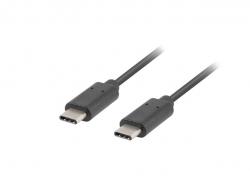 Кабел/адаптер Lanberg USB-C M-M 2.0 cable 1m, black