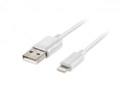 Кабел/адаптер Lanberg LIGHTNING(M) --  USB-A (M) cable 1.8m, white