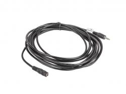 Кабел/адаптер Lanberg cable stereo mini jack (M) -- mini jack (F) 5m, black