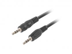 Кабел/адаптер Lanberg mini jack 3.5mm M-M 3 pin cable 2m, black