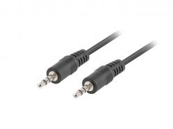 Кабел/адаптер Lanberg mini jack 3.5mm M-M 3 pin cable 3m, black