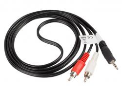 Кабел/адаптер Lanberg mini jack 3.5mm (M) 3 pin -- 2X RCA (chinch) (M) cable 1.5m