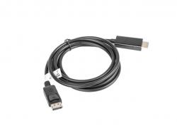 Кабел/адаптер Lanberg display port (M) V1.1 -- HDMI (M) cable 3m, black