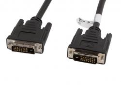 Кабел/адаптер Lanberg DVI-D (M) (24+1)-- DVI-D (M) (24+1) cable 1.8m, dual link, black