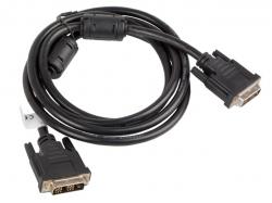 Кабел/адаптер Lanberg DVI-D(M)(18+1)-- DVI-D(M)(18+1) cable 1.8m, single link, black