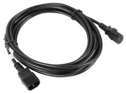 Кабел/адаптер Lanberg extension power supply cable IEC 320 C13 -- C14 5m VDE, black