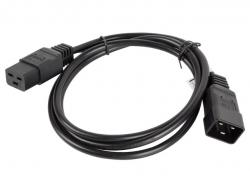 Кабел/адаптер Lanberg EXTESION CABLE IEC 320 C19 - C20 1.8m VDE, black