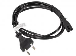 Кабел/адаптер Lanberg CEE 7-16 -- IEC 320 C7 EURO (RADIO) power cord 1.8m, black