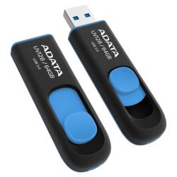 USB флаш памет Flash U3.2, 64GB, A-Data UV128, Black