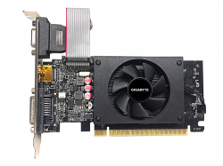 Видеокарта Gigabyte GeForce GT 710, 2GB, GDDR5, 64 bit, D-Sub, DVI-D, HDMI
