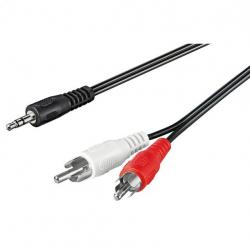 Аудио кабел стерео жак 3,5 mm към 2 x RCA, 3.00 метра