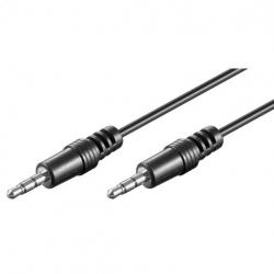 Аудио кабел стерео жак 3.5 mm мъжки-мъжки - 0.60 метра