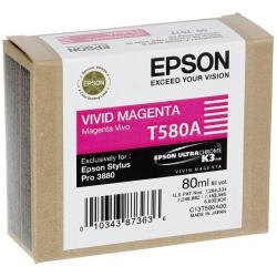 Касета с мастило Epson T580 Vivid Magenta for Stylus Pro 3880 80 ml