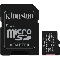 SD/флаш карта Kingston Canvas Select Plus, 256GB micSDXC , с включен SD адаптер в комплекта
