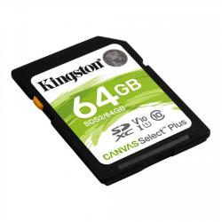 SD/флаш карта Kingston Canvas Select Plus SD 64GB, Class 10 UHS-I