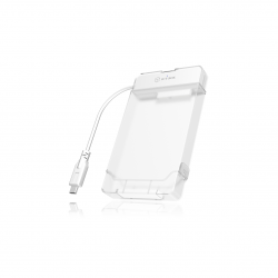 Кутия/Чекмедже за HDD ICYBOX IB-AC703-C :: USB 3.0 Type C адапторен кабел за 2.5'' SATA дискове, с калъф