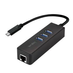 USB Хъб USB-C to Giga LAN + 3xU3.0 HUB, Logilink UA0283