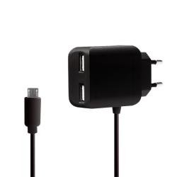 Принадлежност за смартфон USB Charger 2x +Micro USB cable 1m, 2.1A, PA0157