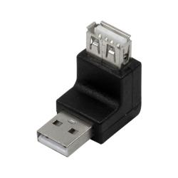 Кабел/адаптер Адаптер USB2.0, 270°, USB-А мъжко към USB-А женско, AU0027