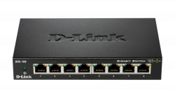 Комутатор/Суич D-Link 8-Port Gigabit Ethernet Metal Housing Unmanaged DGS-108-E