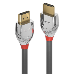 LINDY LNY-37873 :: Кабел HDMI 2.0 Cromo Line, 4K, 60Hz, 28 AWG, сив, 3.0 м