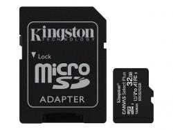 KINGSTON 32GB Micro SD HC Card Class 10 Canvas Select Plus, с адаптер, SDCS2-32GB