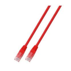 Пач корда категория 6 RJ45, неекранирана U-UTP, PVC, CCA, червен, 0.5 метра