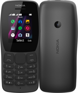 Смартфон NOKIA 110, 1.77'' 120 x 160, 4MB, 800 mAh, DS, Черна