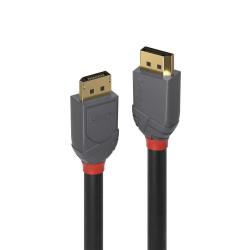 LINDY LNY-36483 :: Кабел DisplayPort 1.2 Anthra Line, M-M, 4K, черен, 3.0 м