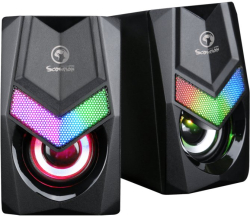 Колонки Marvo тонколони Gaming Speakers 2.0 6W Rainbow backlight - MARVO-SG-118