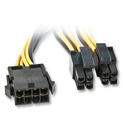 Кабел/адаптер LINDY 33163 :: Захранващ кабел EPS12V-eATX-BTX 12V 8-pin, 0.4m