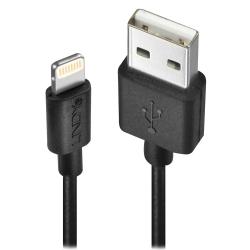 Кабел/адаптер LINDY 31321 :: Kабел USB към Lightning за iPhone, iPad и iPod, MFi, 2m