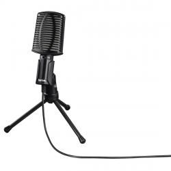 Микрофон Настолен микрофон HAMA MIC-USB Allround, за PC-лаптоп, USB, Черен