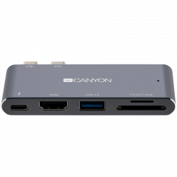 Докинг станция Canyon Multiport Docking Station with 5 port, with Thunderbolt 3 Dual type C