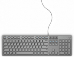 Клавиатура Dell KB216, с кабел, без кирилизация, мембранни бутони, сив цвят