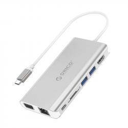 Orico-Type-C-Docking-Station-Power-Distribution-HDMI-USB3.0-x-2-LAN-SD-VGA
