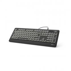 Клавиатура Клавиатура HAMA KC-550, подсветка, USB, черен