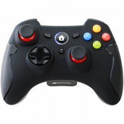 Мултимедиен продукт CANYON CND-GPW6, 2.4G Wireless Controller with Dual Motor, Rubber coating, 2PCS AA