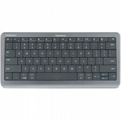 Клавиатура PRESTIGIO - Click&Touch, wireless multimedia keyboard for Smart-TV, space grey