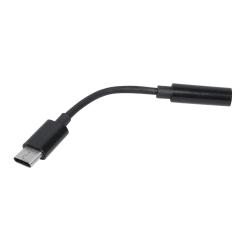 Кабел/адаптер Makki Adapter Type-C M to 3.5mm audio jack 4P F, Black - MAKKI-CBL-C-AUDIO-BK