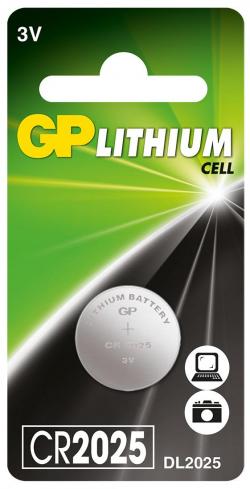Батерия Литиева бутонна батерия GP CR-2025 3 V  1 бр.  GP