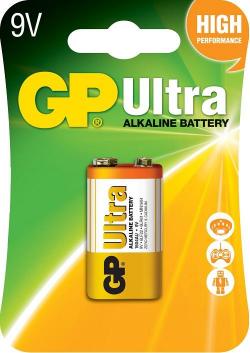Батерия Алкална батерия GP ULTRA 6LF22 -6LR61, 9V, 1 бр., 1604U-1604AU