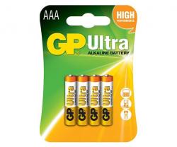 Батерия Алкална батерия GP ULTRA LR03 AAA -4 бр. в опаковка- блистер 1.5V GP,GP24AU
