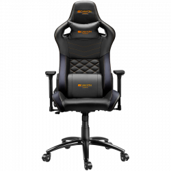 Геймърски стол Gaming chair, PU leather, Cold molded foam, Metal Frame, Butterfly mechanism, Черен/Оранжев