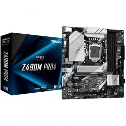 ASROCK-Main-Board-Desktop-Z490-S1200-4xDDR4-2xPCIe-x16-2xPCI-Ex1-4-SATA3-mATX