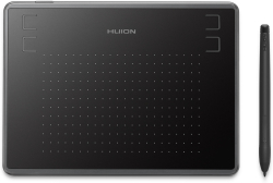 Графичен таблет HUION Inspiroy H430P, 5080 lpi, 4096 нива, 4 бутона, 122 x 76 мм, USB, Черен