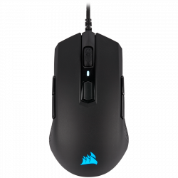Мишка Corsair M55 RGB PRO Ambidextrous Multi-Grip Gaming Mouse, Black, Backlit RGB LED, 12400 DPI, Optical (EU version), EAN:0840006607762